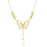 Gold Plated Butterfly Necklace