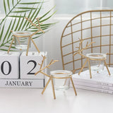 Wrought Iron Fawn Candle Holder