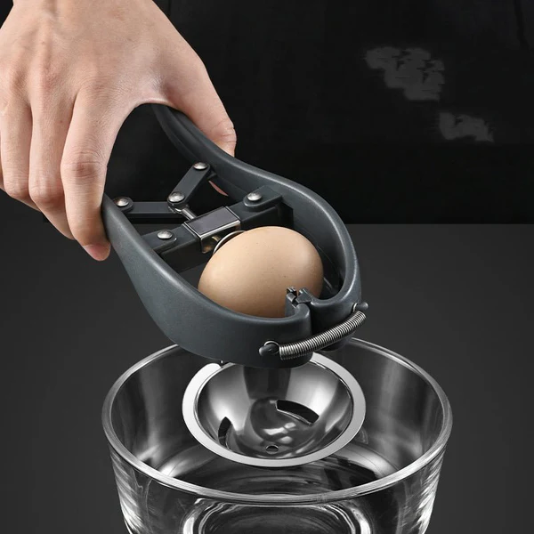 Stainless Steel Egg Opener Scissors – Manual Egg Cracker, Topper & Separator Kitchen Tool